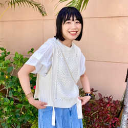 BEAMS HEART（ビームス ハート）インナー付き バスケット編み