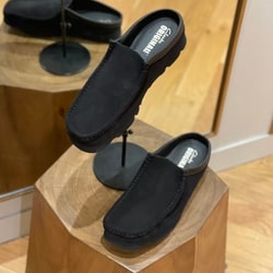 Clarks ブラック ストラップシューズ 厚底 Clarks ATLTrek Strap / ATLトレックストラップ （ブラック