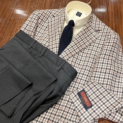 BEAMS F（ビームスF）E.THOMAS ミックスファブリック チェック
