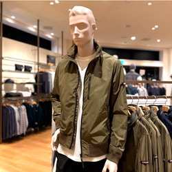 BEAMS HEART BEAMS HEART Neck MA-1 (Blouson Military Jacket BEAMS HEART BEAMS HEART Neck MA-1 (Blouson Military Jacket