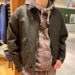 BEAMS (BEAMS) Used Processed Leather Zip Blouson (Blouson