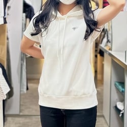 BEAMS GOLF フレンチスリーブパーカー　グレー　Lサイズ 新品未使用 JONES Sports パーカー × BEAMS GOLF / 別注 ポイント フード メンズ