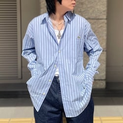 BEAMS（ビームス）【別注】LACOSTE / ストライプ ロングスリーブ