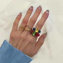 パーティを彩るご馳走や Ray リング ビジュー ビームス）カラー BEAMS（レイ アクセサリー