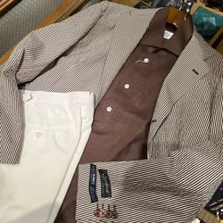 BEAMS F(ビームスF)NEW EASY SUBALPINO シアサッカー BEAMS F(ビームスF)NEW EASY SUBALPINO シアサッカー