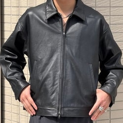 BEAMS（ビームス）レザー ジップブルゾン（ブルゾン ブルゾン