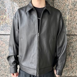 BEAMS（ビームス）レザー ジップブルゾン（ブルゾン ブルゾン