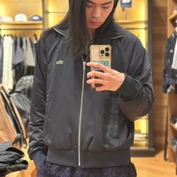 BEAMS（ビームス）【別注】LACOSTE / サテンジャケット