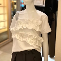 Ray BEAMS（レイ ビームス）RBS / ギャザー フリル Tシャツ（T