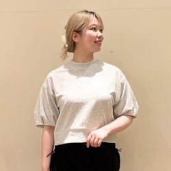 BEAMS HEART トレーナー スウェット ラメ 裏毛 バルーン袖 プル