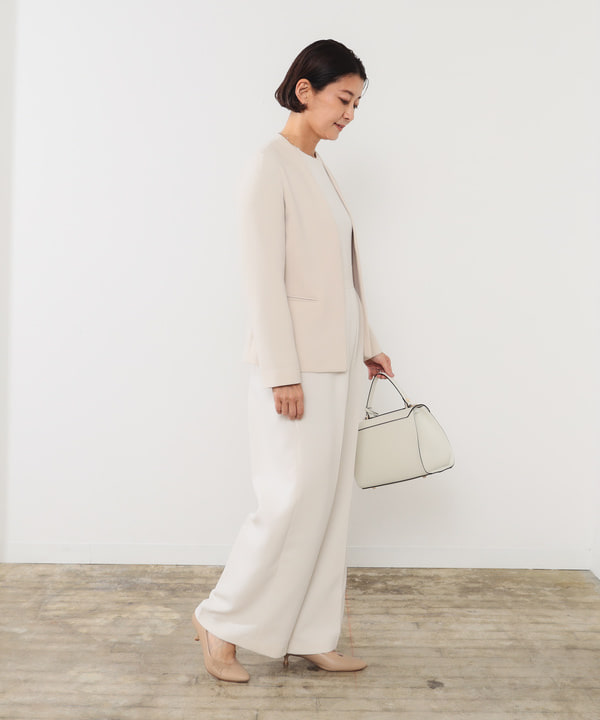 桑原 ふみさんの「BEAMS WOMEN｜トリアセ カラーレスジャケット＊」を使ったコーディネート