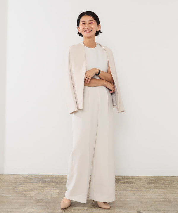 桑原 ふみさんの「BEAMS WOMEN｜トリアセ カラーレスジャケット＊」を使ったコーディネート