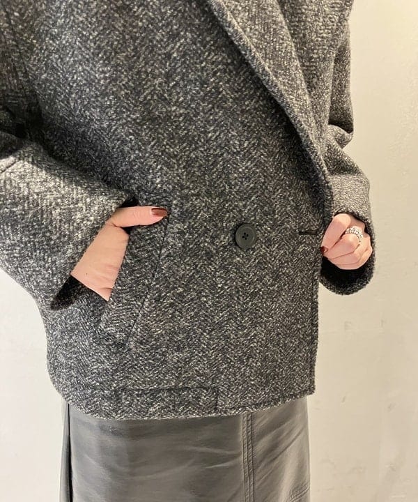 CHIHIROさんの「BEAMS WOMEN｜ボンディング ピーコート」を使ったコーディネート