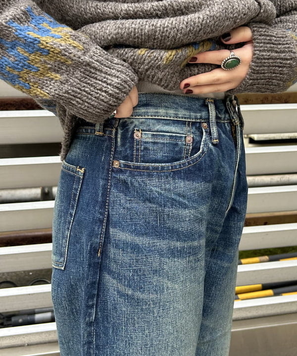 まつむさんの「BEAMS WOMEN｜Sanca / Denim 5P Wide」を使ったコーディネート