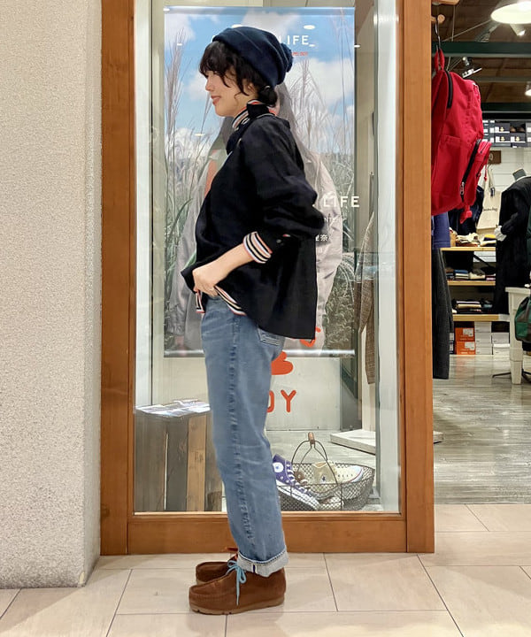 小原 もこさんの「BEAMS WOMEN｜【別注】orSlow / No.8 DENIM NEW」を使ったコーディネート
