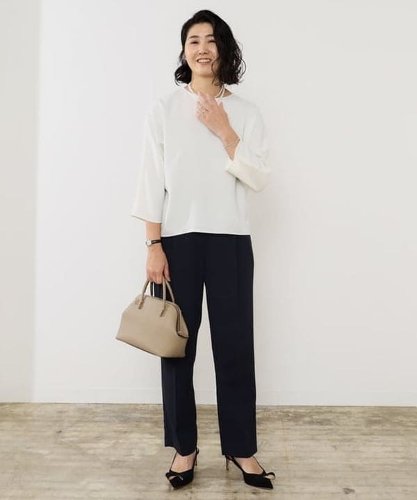 松元 晴佳さんの「BEAMS WOMEN｜フレアー ラグランスリーブ コート」を使ったコーディネート
