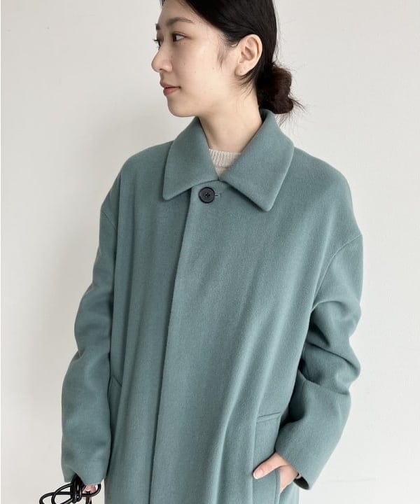 坂本 涼花さんの「BEAMS WOMEN｜ソフトメルトン ステンカラー コート」を使ったコーディネート