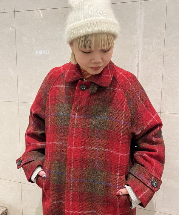 あゆさんの「BEAMS WOMEN｜ハリスツイード バルマカーン コート」を使ったコーディネート