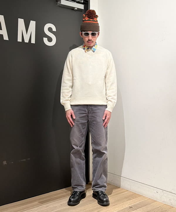 及川 晃さんの「BEAMS WOMEN｜BEAMS PLUS / 9ゲージ クルーネックニット」を使ったコーディネート