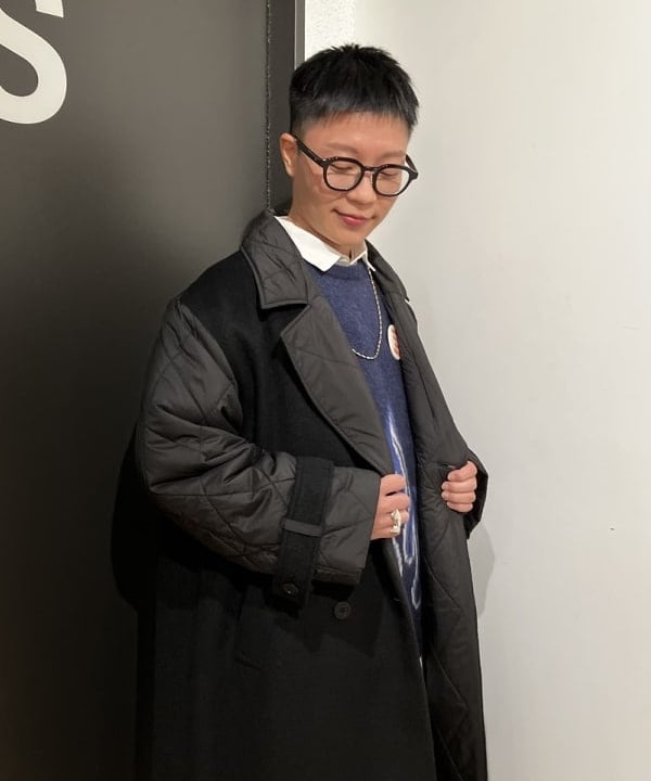 土田 達也さんの「BEAMS WOMEN｜RBS / キルティング キリカエ コート」を使ったコーディネート