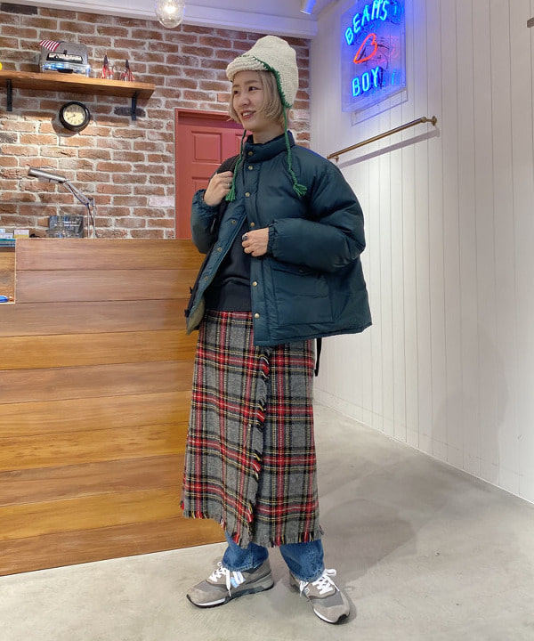 Kaoru Sakumaさんの「BEAMS WOMEN｜ブロード リブ クルーネック スウェット」を使ったコーディネート