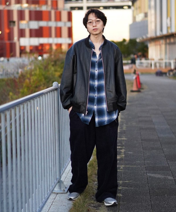 SUDOさんの「BEAMS WOMEN｜レザー ボマージャケット」を使ったコーディネート