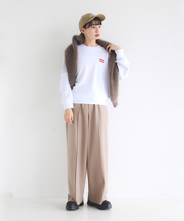 shibataさんの「BEAMS WOMEN｜【別注】Les Petits Basics /  Pilou スウエット」を使ったコーディネート