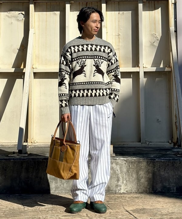 Kellyさんの「BEAMS WOMEN｜L.L.Bean / 別注 Deep Bottom Leather Handle Zip Tote M」を使ったコーディネート