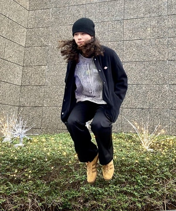 りくっしーさんの「BEAMS WOMEN｜【別注】Dickies / ワイド チノ パンツ」を使ったコーディネート