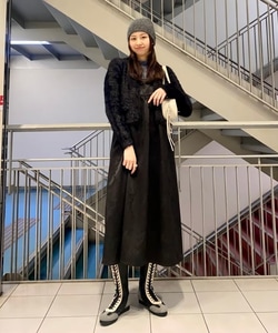 ジャガード ギャザー キャミ ワンピース|BEAMS WOMEN(ビームス