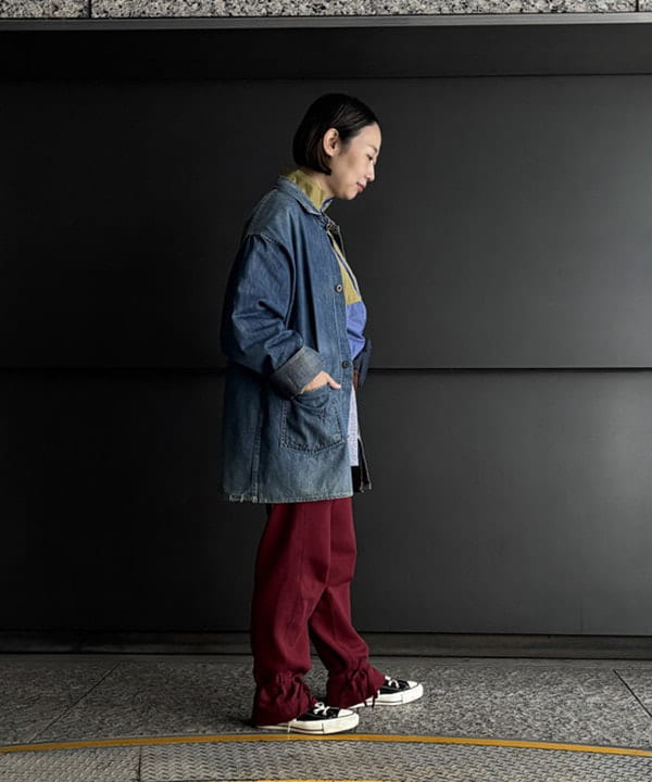 つぼさんの「BEAMS WOMEN｜ヘム アレンジ スウェット パンツ」を使ったコーディネート