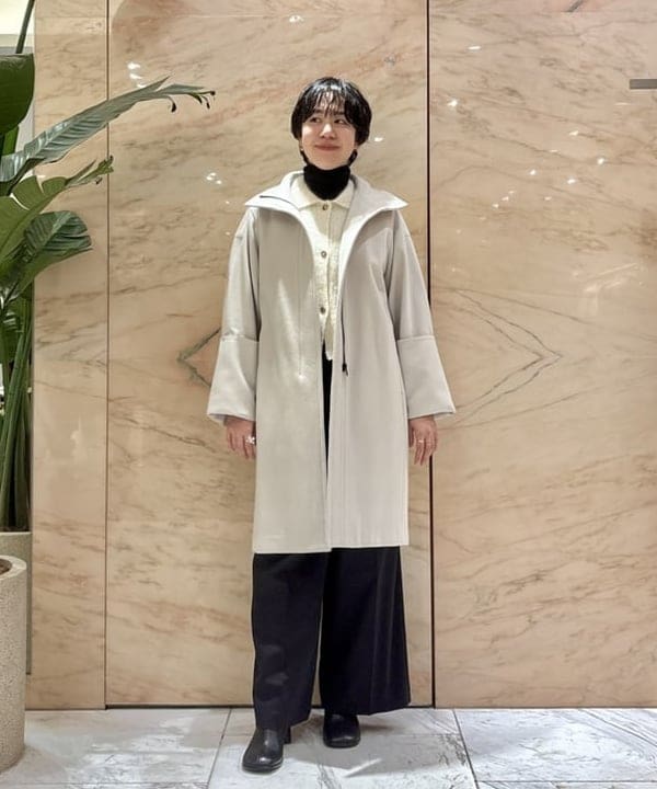 ゆうかさんの「BEAMS WOMEN｜バックル 2タック ワイドパンツ」を使ったコーディネート