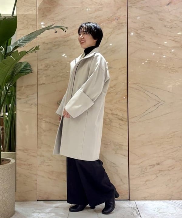 ゆうかさんの「BEAMS WOMEN｜バックル 2タック ワイドパンツ」を使ったコーディネート