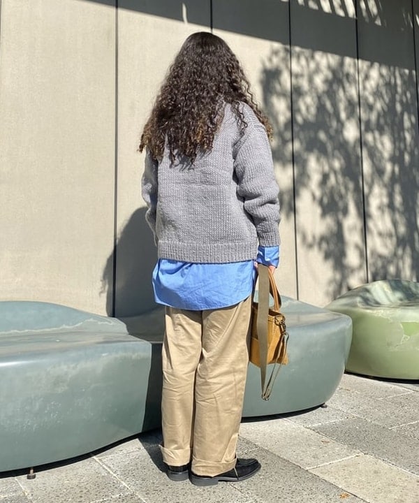 EMORIさんの「BEAMS WOMEN｜【別注】L.L.Bean / Deep Bottom Leather Handle Zip Tote Mini」を使ったコーディネート