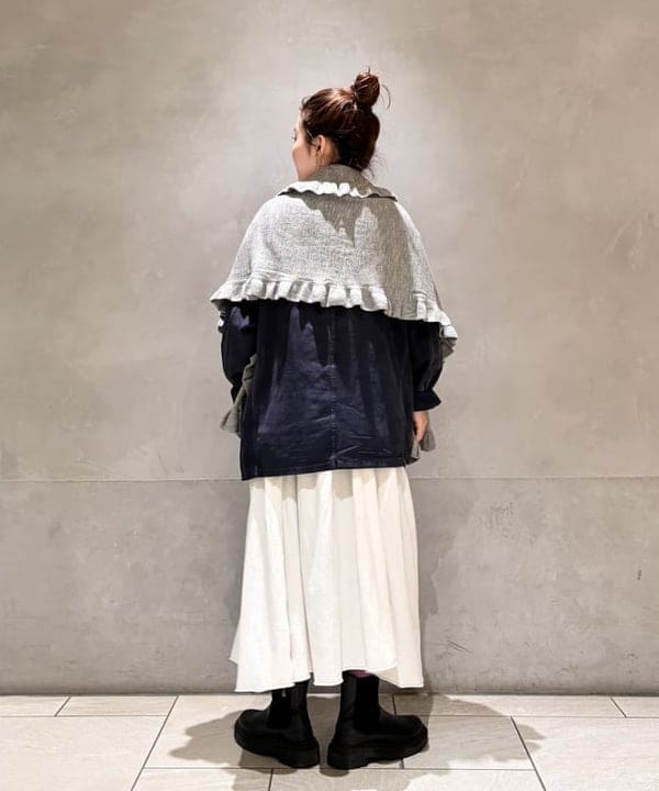 モモさんの「BEAMS WOMEN｜フリル マフラー」を使ったコーディネート