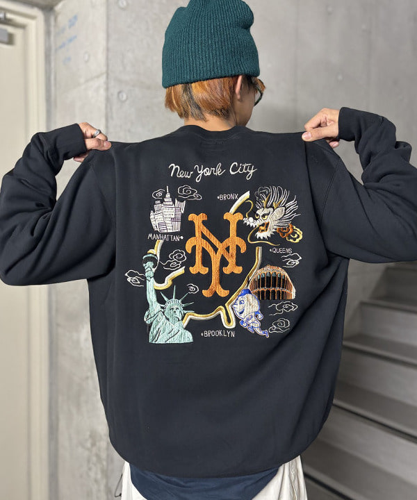 J5190 美品 ビームスF ウールコットンライトツイードジャケット 紺 97