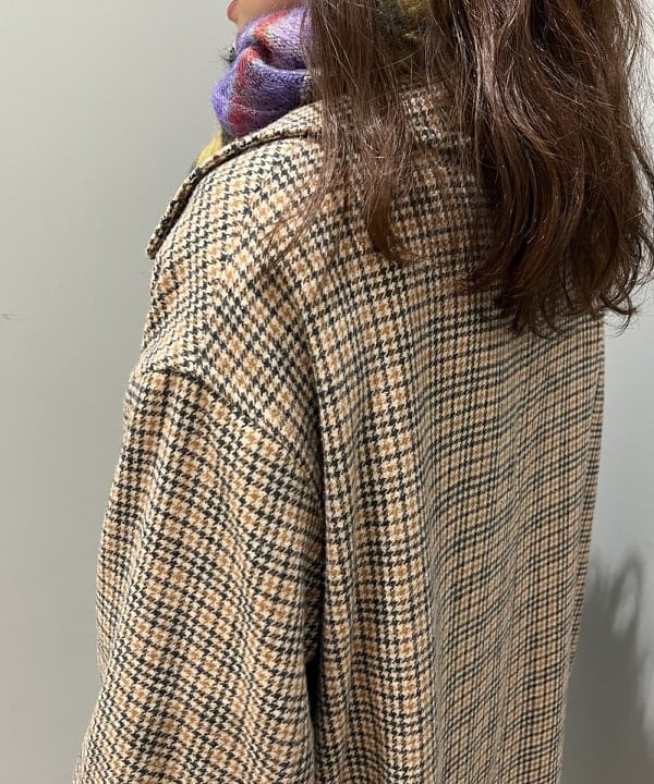 るーたまさんの「BEAMS WOMEN｜ガンクラブ チェックコート」を使ったコーディネート