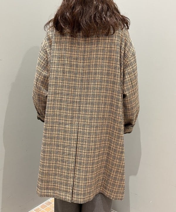 るーたまさんの「BEAMS WOMEN｜ガンクラブ チェックコート」を使ったコーディネート