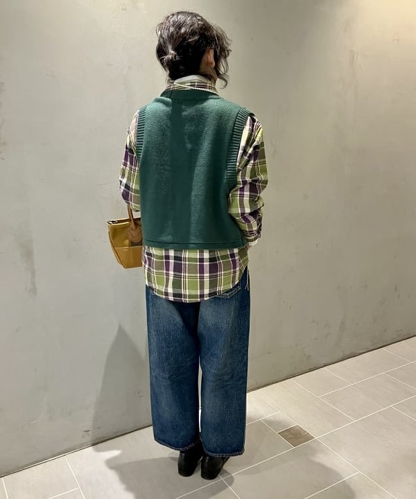小原 もこさんの「BEAMS WOMEN｜Sanca / Denim 5P Wide」を使ったコーディネート