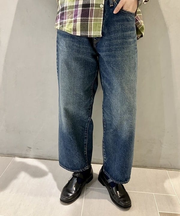 小原 もこさんの「BEAMS WOMEN｜Sanca / Denim 5P Wide」を使ったコーディネート