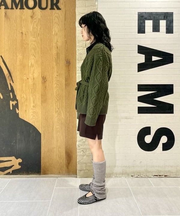 笠井 祐希さんの「BEAMS WOMEN｜3ゲージ 2トーン アラン カーディガン」を使ったコーディネート