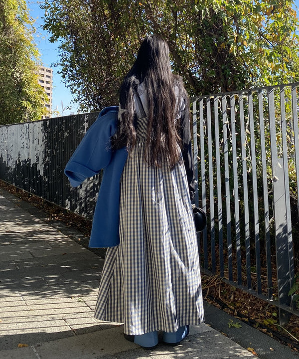 ayaさんの「BEAMS WOMEN｜sister jane / Cindy Check Midi Dress」を使ったコーディネート