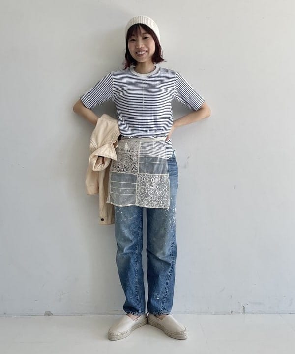 SHINAGAWAさんの「BEAMS WOMEN｜コットン リネン ワッチキャップ」を使ったコーディネート