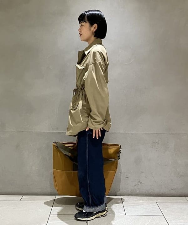 葵さんの「BEAMS WOMEN｜L.L.Bean / 別注 Deep Bottom Leather Handle Zip Tote XL」を使ったコーディネート