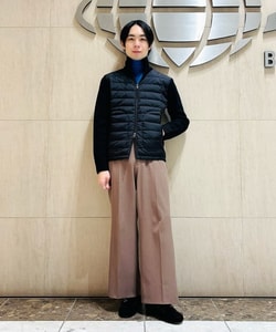 BEAMS F（ビームスF）MONCLER / ニット×ナイロン ダウン