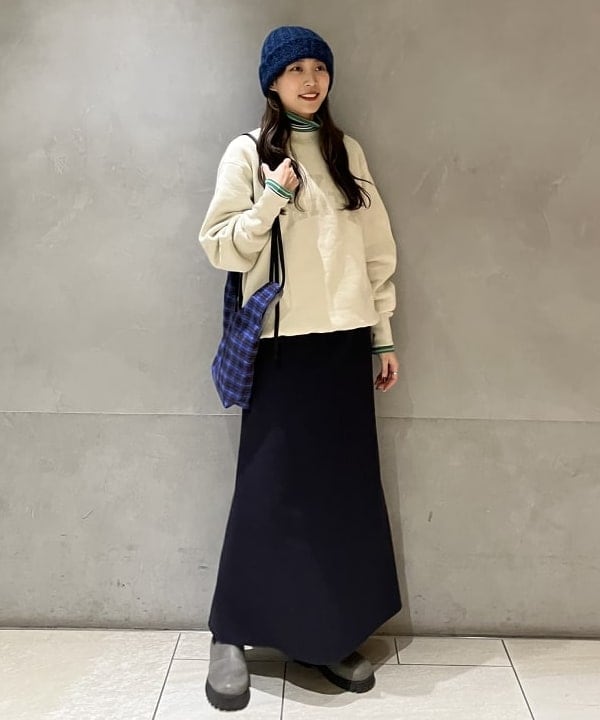 nodokaさんの「BEAMS WOMEN｜【別注】ROBERT MACKIE / Mohair Rib Cap」を使ったコーディネート