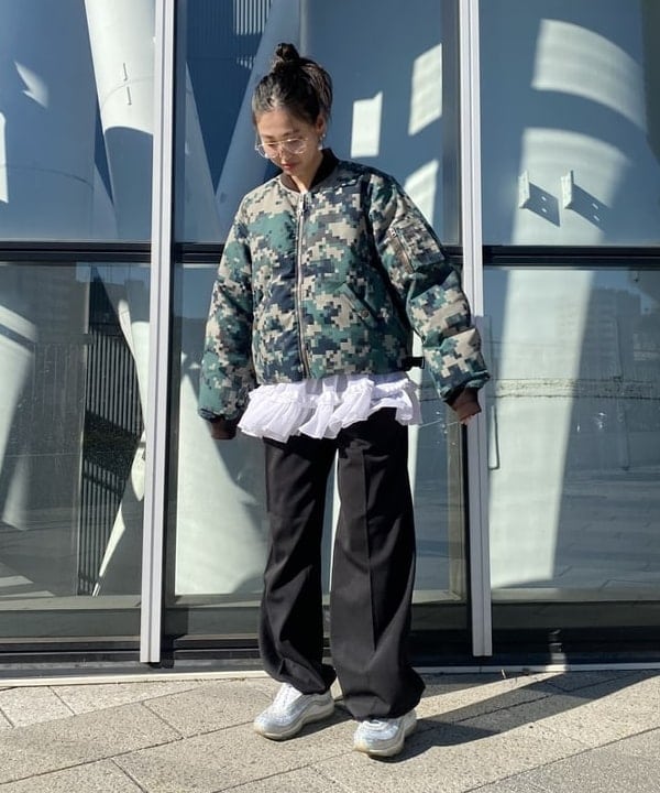 ayaさんの「BEAMS WOMEN｜ティアドロップ 眼鏡」を使ったコーディネート