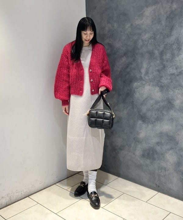 OSUMIさんの「BEAMS WOMEN｜VIOLAd’ORO × Demi-Luxe BEAMS / 別注 キルティング ショルダーバッグ」を使ったコーディネート