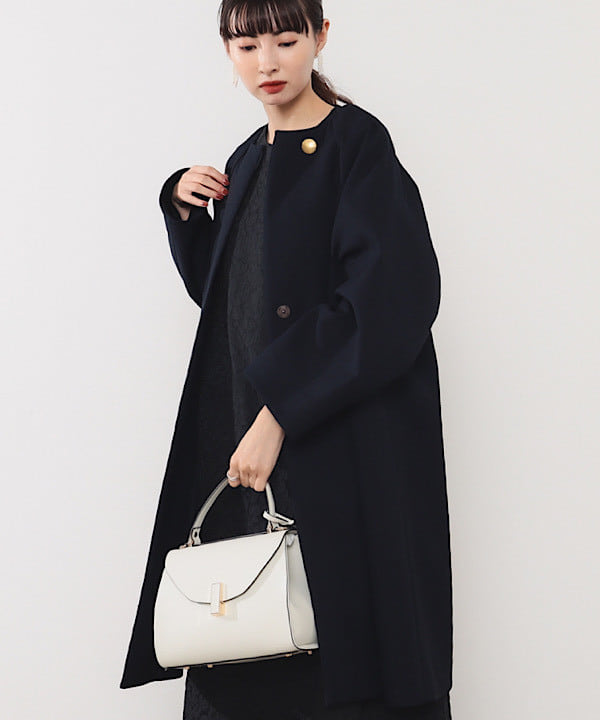 shibataさんの「BEAMS WOMEN｜フクレ織りジャカード パフスリーブ ドレス＊」を使ったコーディネート