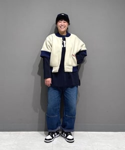 BEAMS BOY（ビームス ボーイ）【別注】Champion / ボア フリース ジップ ブルゾン（ブルゾン ブルゾン）通販｜BEAMS